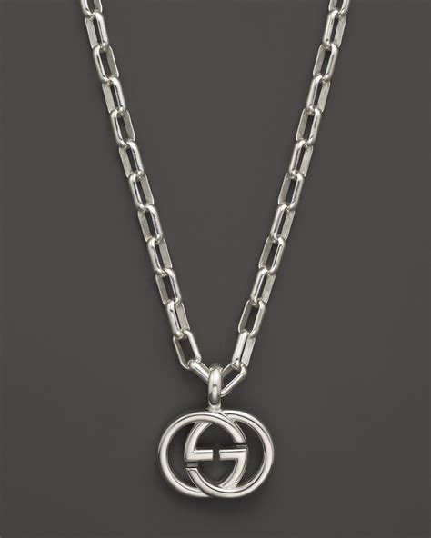 gucci g interlocking necklace|Gucci interlocking g heart necklace.